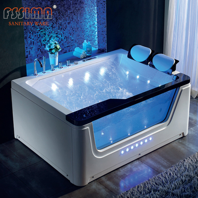 6 Ft Waterfall Corner Whirlpool Bathtub Garden Pure Acrylic Spa Two Person