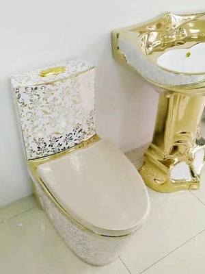 S Trap One Piece Top Flush Toilet Diamond Shape Ceramic Bowl