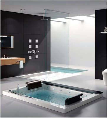 Hydrotherapy Jacuzzi Drop In Whirlpool Tub Jetted Two Person 1.9M