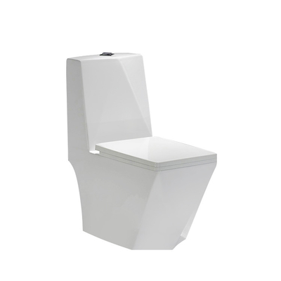 S Trap One Piece Top Flush Toilet Diamond Shape Ceramic Bowl
